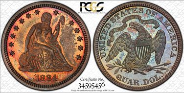 1884 25C PR66