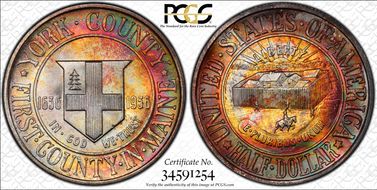 1936 50C York MS68+