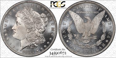 1883-O $1 MS66PL