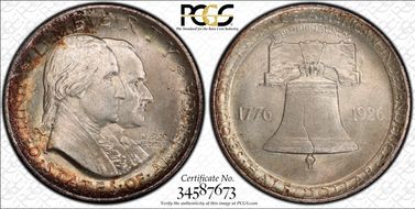 1926 50C Sesquicentennial MS65