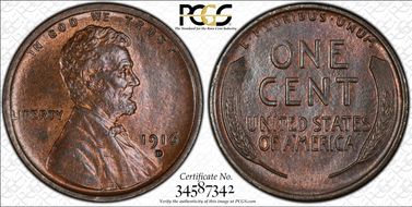 1916-D 1C MS64BN
