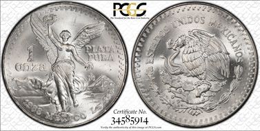 1988-Mo Onza Libertad Ag - DDO MS66