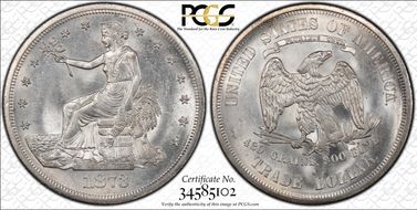 1873-S T$1 Trade MS64