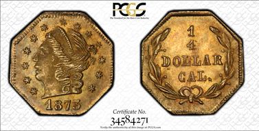 1873 G25C BG-728 MS64