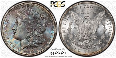 1881-S $1 MS66
