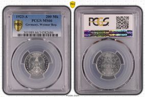 1923-A 200 Mk J-304 MS66