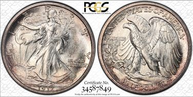 1917 50C MS64+
