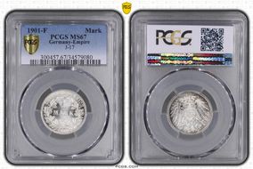 1901-F Mark J-17 MS67