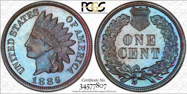 1886 1C Type 2 PR66BN