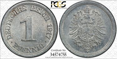 1917-D Pfg MS62
