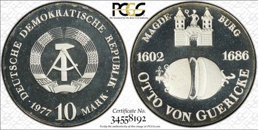 1977 10 Mk Von Guericke PR68DCAM