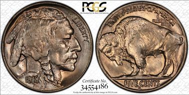 1938-D/S 5C Buffalo MS65