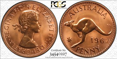 1962 Y. (p) 1D PR67RD