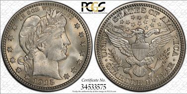 1915 25C MS66