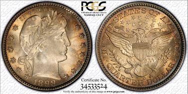 1898-O 25C MS66+