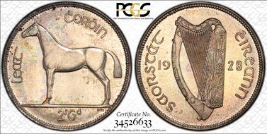 1928 1/2 Cr PR65