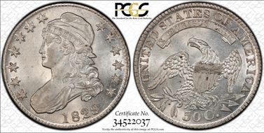 1829/7 50C AU58