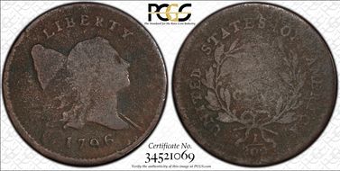 1796 1/2C With Pole N1BN