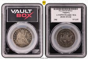 1871-S 50C WB-1 DDO Incomplete S XF45
