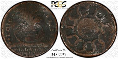 1787 Fugio 1C States United, 4 Cinq N1BN