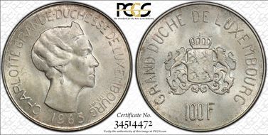 1963 100 Fr Charlotte MS64