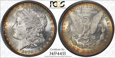 1878 7TF $1 Reverse of 1878 MS63