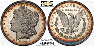1878 7/8TF $1 Weak VAM 32 7/3 MS62DMPL