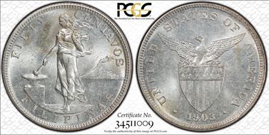 1903 50C KM-167  Ag MS64