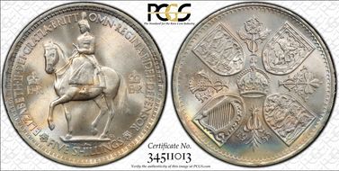 1953 Crown S-4136 Coronation MS66