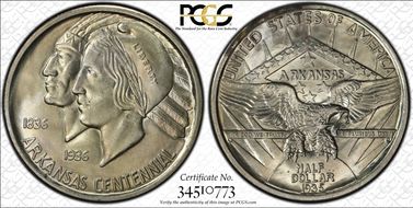 1935 50C Arkansas MS66