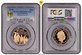 2018 50p S-H48 People Act Au PR70DCAM