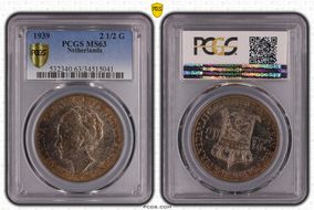 1939 2 1/2 G KM-165  Ag MS63