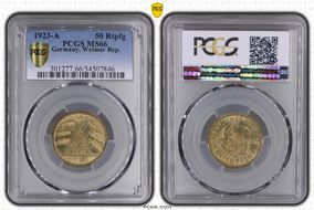 1923-A 50 Rtpfg J-310 MS66