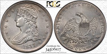 1837 50C GR-19 AU55