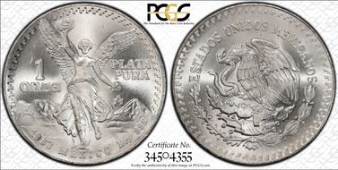 1983-Mo Onza Libertad Ag MS68