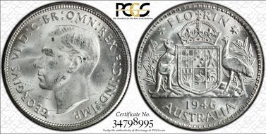 1946(m) Florin MS64+