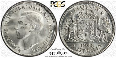 1946(m) Florin MS65+