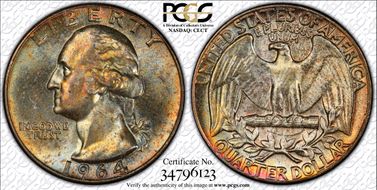 1964 25C Type B Reverse, FS-901 MS66