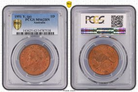 1951 Y. (p) 1D MS62BN