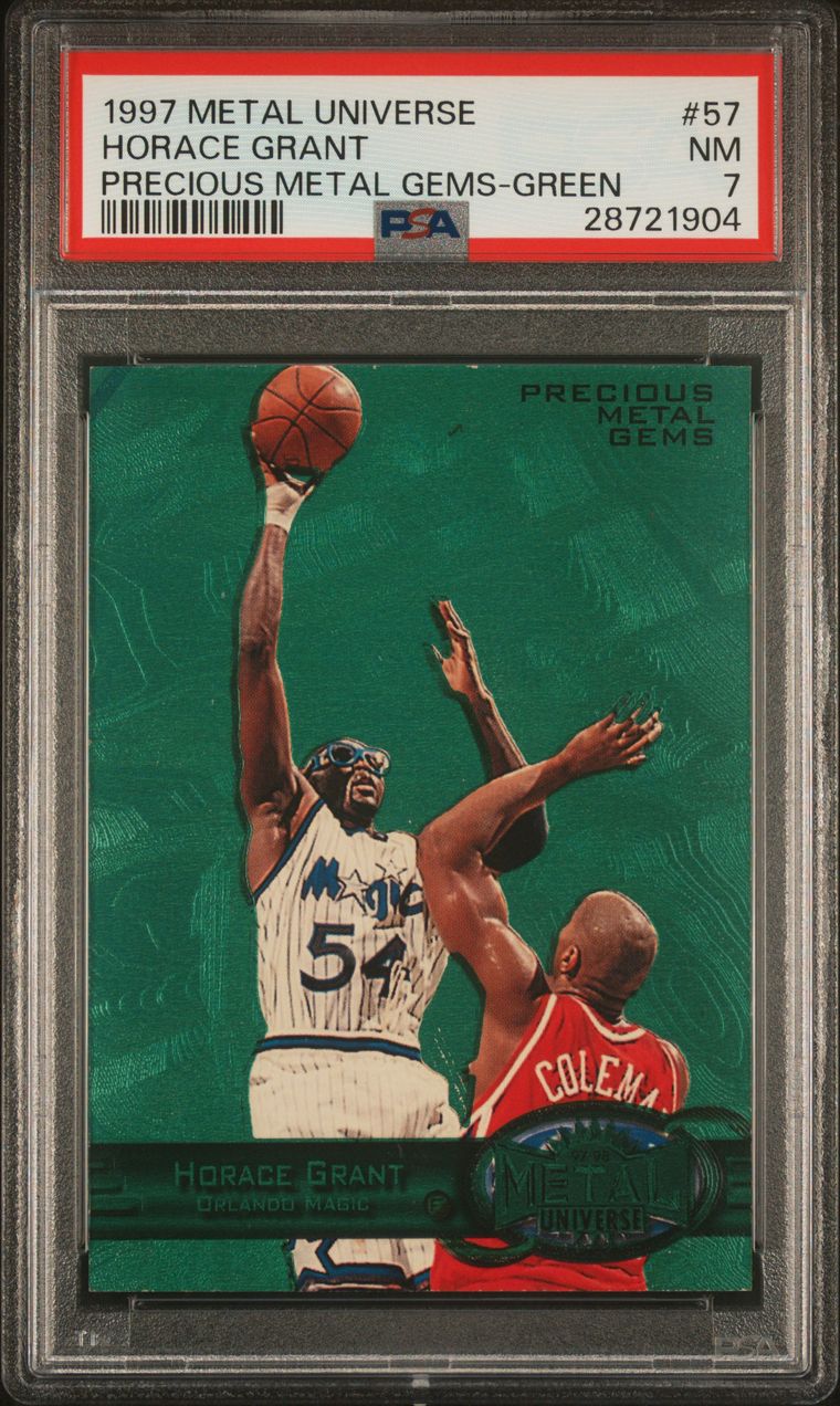 Basketball - 1997-98 Metal Universe Precious Metal Gems Green: Nat 