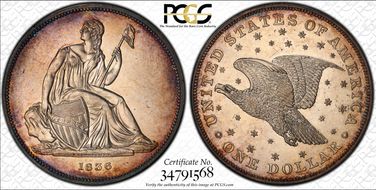 1836 $1 J-60 Original, Alignment I PR58