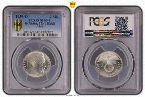 1939-D 2 Mk J-366 MS64