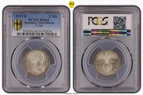 1937-E 2 Mk J-366 MS64