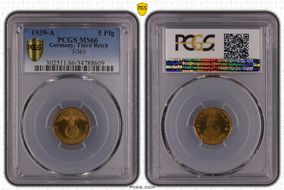 1939-A 5 Pfg J-363 MS66