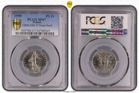 1959 P1 Fr GEM-104.17 Essai Serif SP67