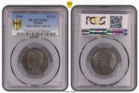 1941 P2 Fr GEM-114.3 Essai Fe 4.6g SP65