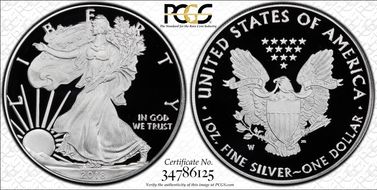 2018-W $1 Silver Eagle PR70DCAM
