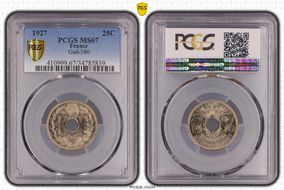 1927 25C Gad-380 F-171 MS67