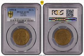 1950-B 50 Fr Gad-880 AU53