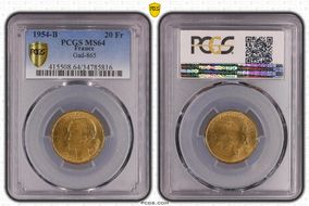 1954-B 20 Fr Gad-865 F-402 MS64